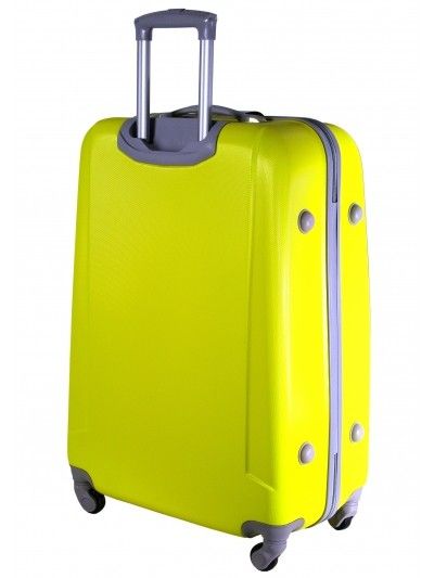 Duża walizka na kółkach MAXIMUS 222 ABS żółta